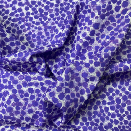 Pound A Metre Per Metre Per Metre Beautiful Digitally Printed 100% Cotton- 45" Wide (Purple)