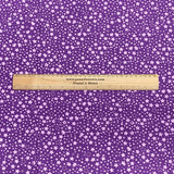Pound A Metre Per Metre Per Metre Beautiful Digitally Printed 100% Cotton- 45" Wide (Purple Stars)