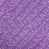 Pound A Metre Per Metre Per Metre Beautiful Digitally Printed 100% Cotton- 45" Wide (Purple Stars)