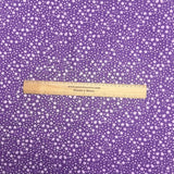 Pound A Metre Per Metre Per Metre Beautiful Digitally Printed 100% Cotton- 45" Wide (Purple Stars)