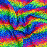 Pound A Metre Per Metre Per Metre Beautiful Digitally Printed 100% Cotton- 45" Wide (Rainbow Butterflies)