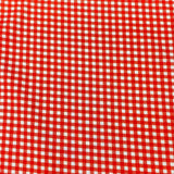 Pound A Metre Per Metre Per Metre Beautiful Digitally Printed 100% Cotton- 45" Wide (Red Checks)