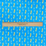Pound A Metre Per Metre Per Metre Beautiful Digitally Printed 100% Cotton- 45" Wide (Seahorse)