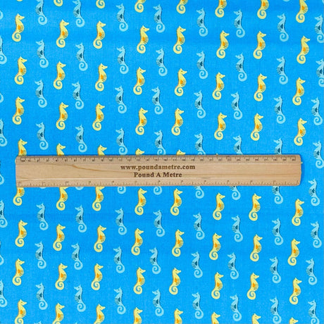 Pound A Metre Per Metre Per Metre Beautiful Digitally Printed 100% Cotton- 45" Wide (Seahorse)