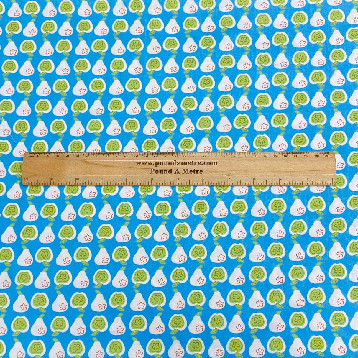 Pound A Metre Per Metre Per Metre Beautiful Digitally Printed 100% Cotton- 45" Wide (Sky Apple) (Cotton-Deal)