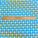Pound A Metre Per Metre Per Metre Beautiful Digitally Printed 100% Cotton- 45" Wide (Sky Apple) (Cotton-Deal)