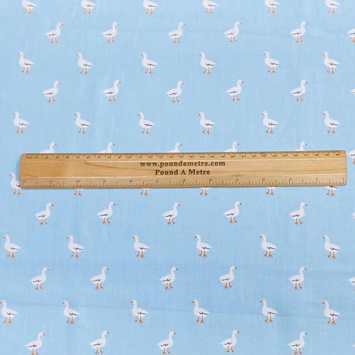 Pound A Metre Per Metre Per Metre Beautiful Digitally Printed 100% Cotton- 45" Wide (Sky Ducks)