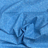 Pound A Metre Per Metre Per Metre Beautiful Digitally Printed 100% Cotton- 45" Wide (Sky Polka)