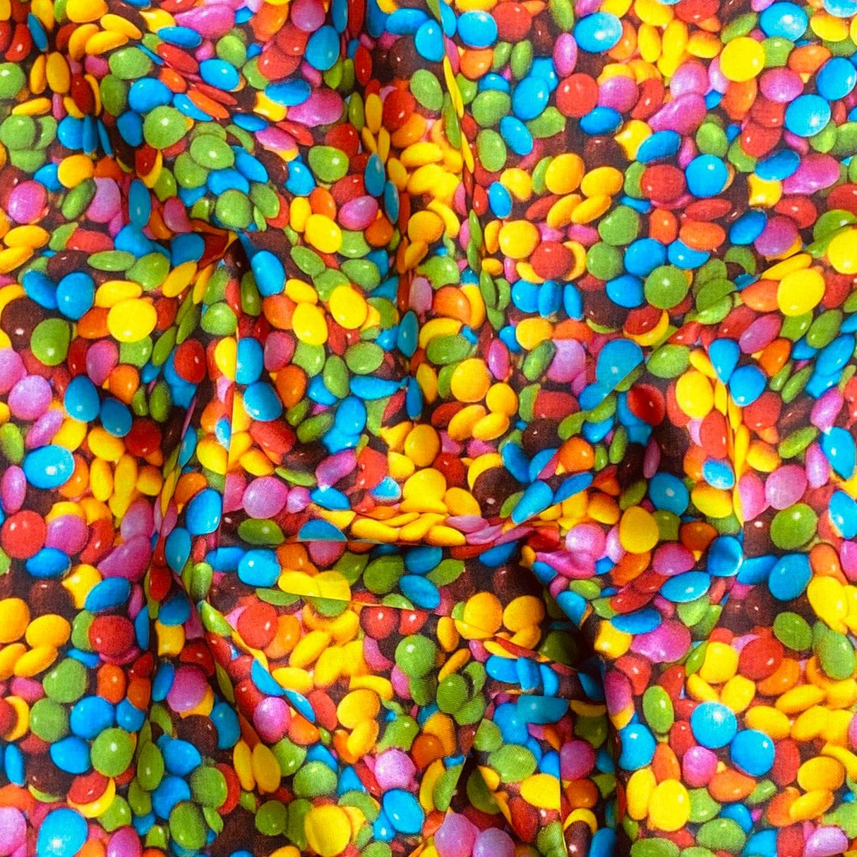 Pound A Metre Per Metre Per Metre Beautiful Digitally Printed 100% Cotton- 45" Wide (Smarties)