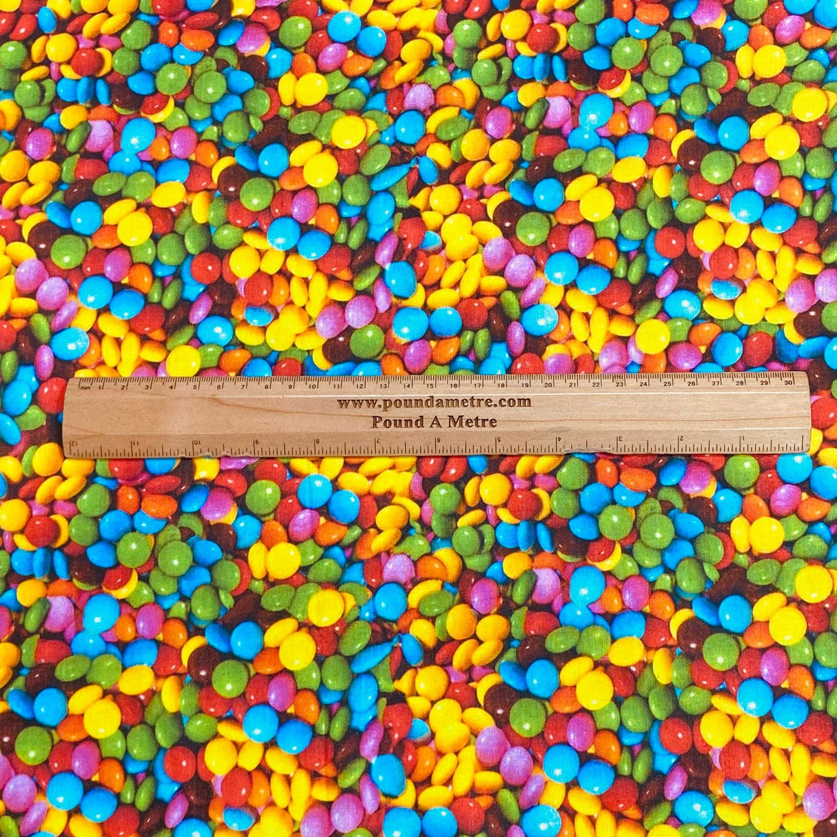 Pound A Metre Per Metre Per Metre Beautiful Digitally Printed 100% Cotton- 45" Wide (Smarties)