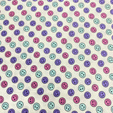 Pound A Metre Per Metre Per Metre Beautiful Digitally Printed 100% Cotton- 45" Wide (Smile)