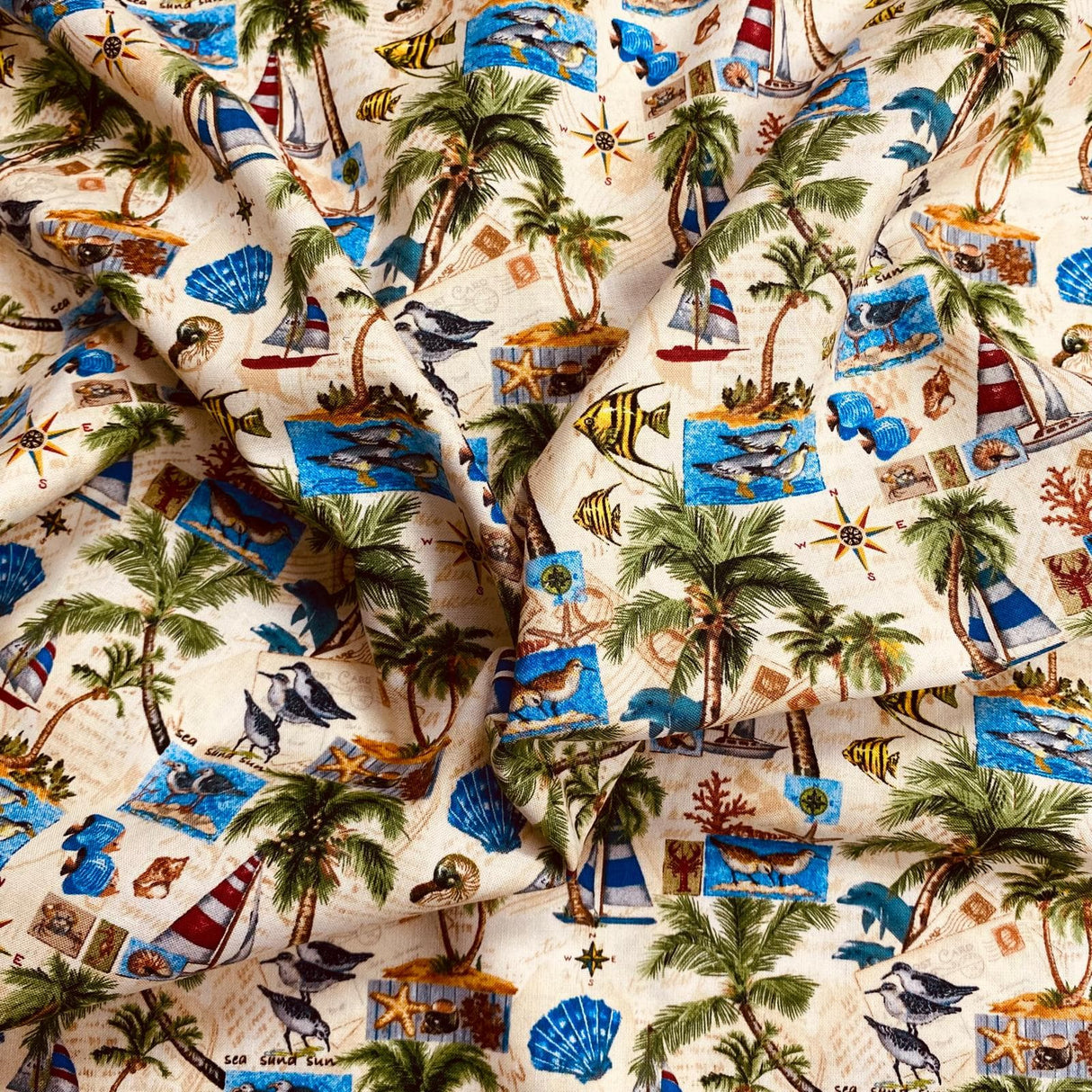 Pound A Metre Per Metre Per Metre Beautiful Digitally Printed 100% Cotton- 45" Wide (Summer)