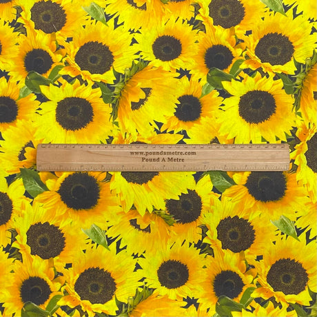 Pound A Metre Per Metre Per Metre Beautiful Digitally Printed 100% Cotton- 45" Wide (Sun)