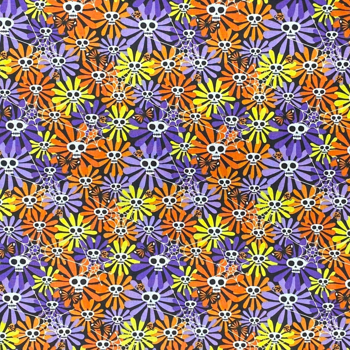 Pound A Metre Per Metre Per Metre Beautiful Digitally Printed 100% Cotton- 45" Wide (Sunflower)