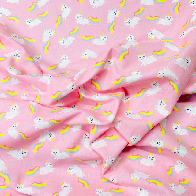 Pound A Metre Per Metre Per Metre Beautiful Digitally Printed 100% Cotton- 45" Wide (Unicorn)