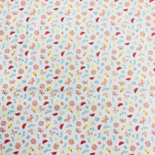 Pound A Metre Per Metre Per Metre Beautiful Digitally Printed 100% Cotton- 45" Wide (Watermelon)