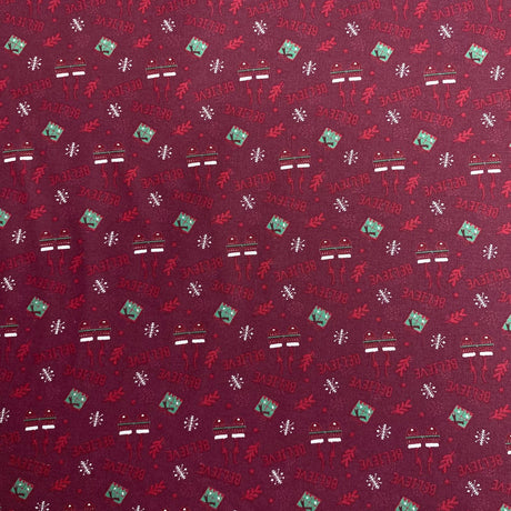Pound A Metre Per Metre Per Metre Beautiful Digitally Printed 100% Cotton- 45" Wide (Wine)