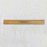 Pound A Metre Per Metre Bridal White Lace- 55'' Wide - (Lace 2)