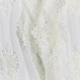 Pound A Metre Per Metre Bridal White Lace- 55'' Wide - (Lace 2)