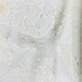Pound A Metre Per Metre Bridal White Lace- 55'' Wide - (Lace  3)
