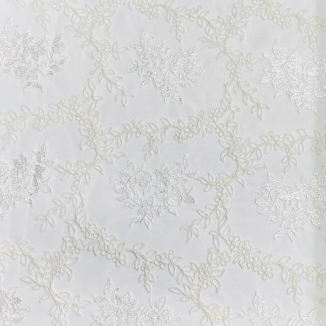 Pound A Metre Per Metre Bridal White Lace- 55'' Wide - (Lace 4)