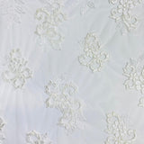 Pound A Metre Per Metre Bridal White Lace- 55'' Wide - (Lace 7)