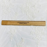 Pound A Metre Per Metre Bridal White Lace- 55'' Wide - (Lace 9)