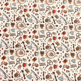 Pound A Metre Design 12 Per Metre Clearance Digital Cotton 45'' Wide (Over 50 Variation Available)