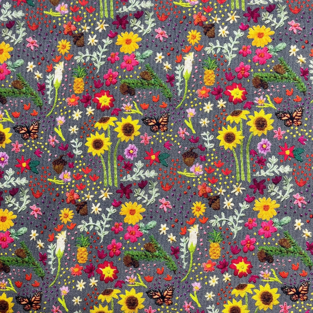 Pound A Metre Design 2 Per Metre Clearance Digital Cotton 45'' Wide (Over 50 Variation Available)