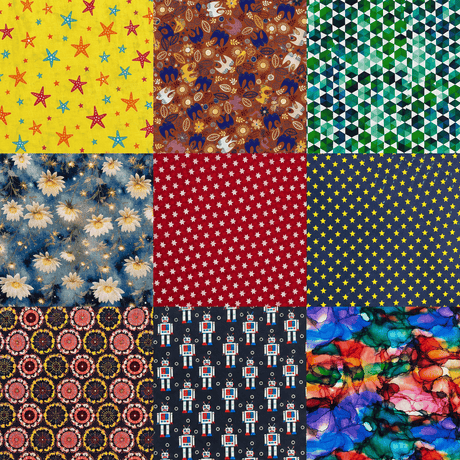 Pound A Metre Per Metre Clearance Digital Cotton 45'' Wide (Over 50 Variation Available)