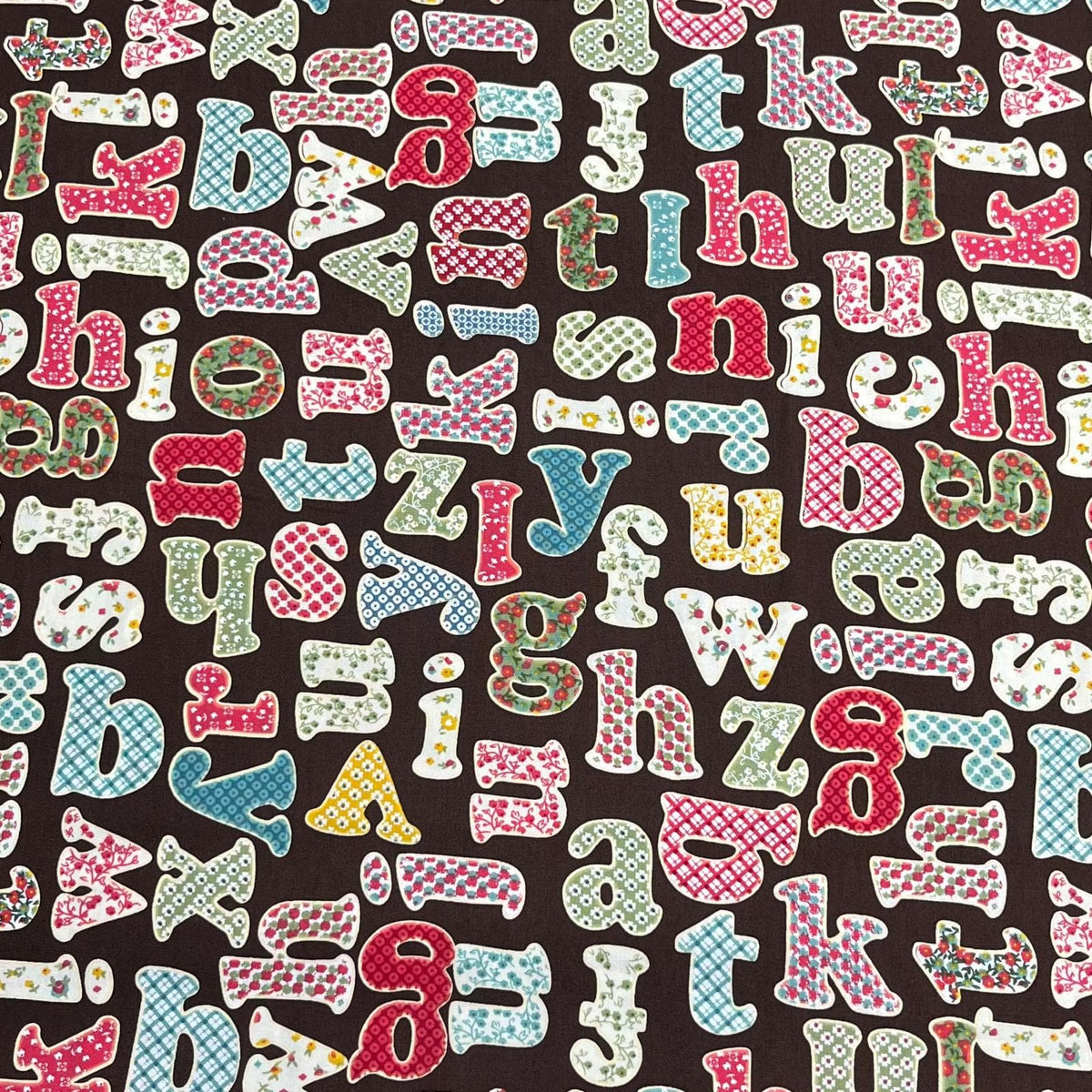 Pound A Metre Design 5 Per Metre Clearance Digital Cotton 45'' Wide (Over 50 Variation Available)