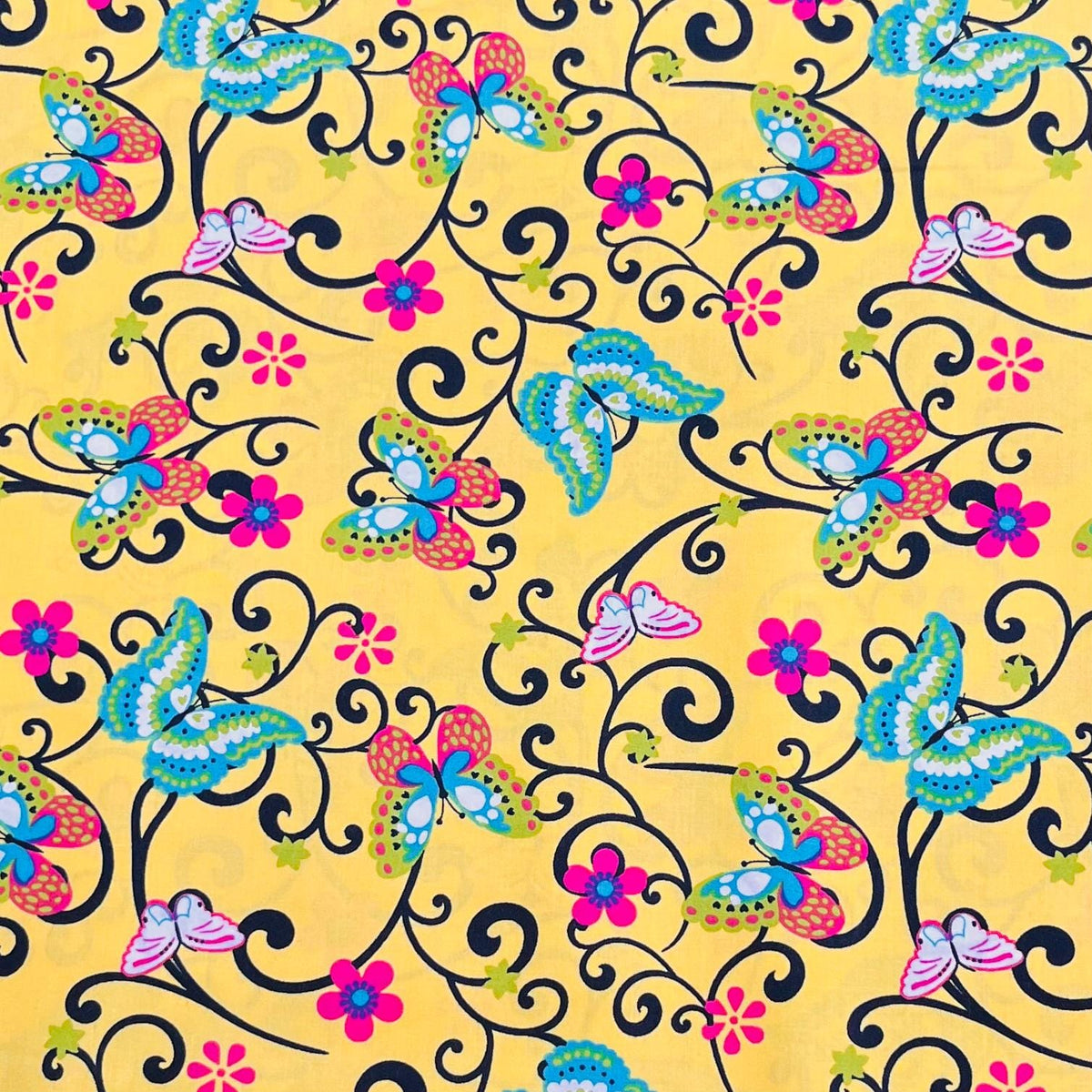 Pound A Metre Design 3 Per Metre Clearance Digital Cotton 45'' Wide (Over 50 Variation Available)