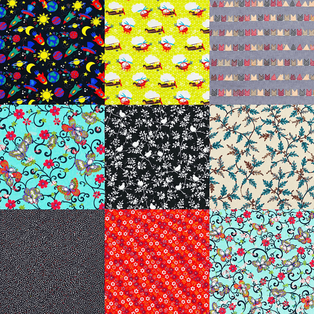 Pound A Metre Per Metre Clearance Digital Cotton 45'' Wide (Over 50 Variation Available)