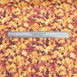 Pound A Metre Per Metre Per Metre Digitally Printed 100% Cotton- 45" Wide (Autumn leaf)