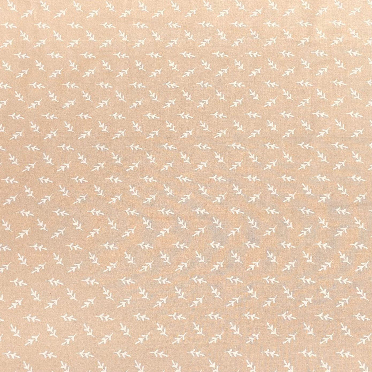 Pound A Metre Per Metre Per Metre Digitally Printed 100% Cotton- 45" Wide (Beige Stems)