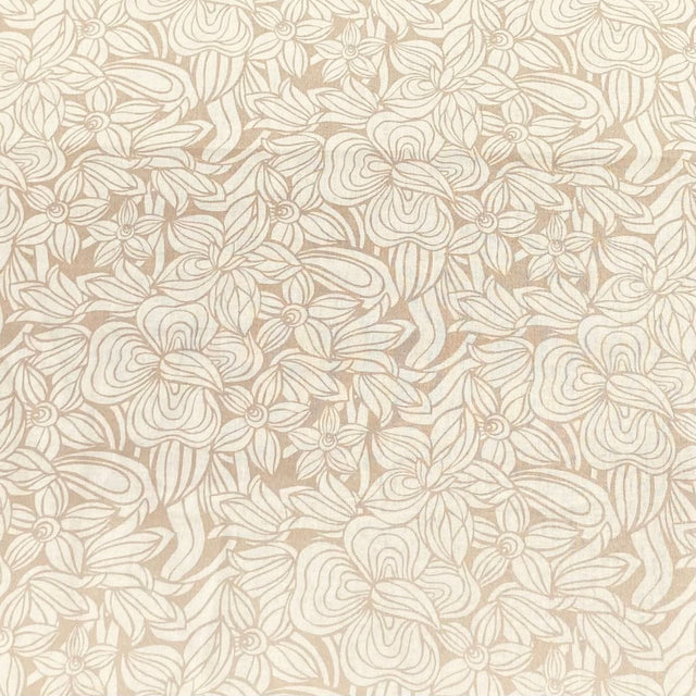 Pound A Metre Per Metre Per Metre Digitally Printed 100% Cotton- 45" Wide (Cream)