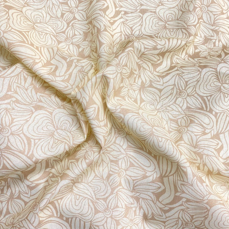 Pound A Metre Per Metre Per Metre Digitally Printed 100% Cotton- 45" Wide (Cream)