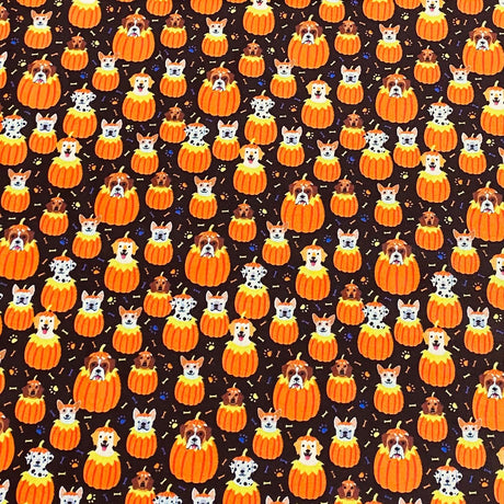 Pound A Metre Per Metre Per Metre Digitally Printed 100% Cotton- 45" Wide (Dogs)