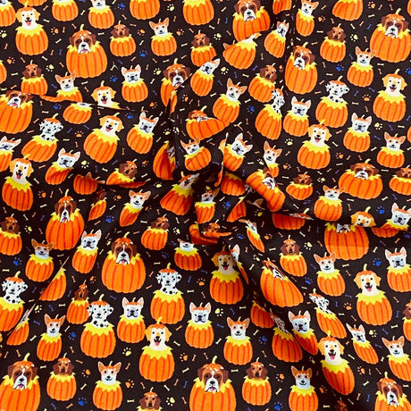 Pound A Metre Per Metre Per Metre Digitally Printed 100% Cotton- 45" Wide (Dogs)