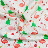 Pound A Metre Per Metre Per Metre Digitally Printed 100% Cotton- 45" Wide (Festive Flamingo)