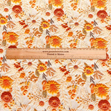 Pound A Metre Per Metre Per Metre Digitally Printed 100% Cotton- 45" Wide (Floral Stitch)