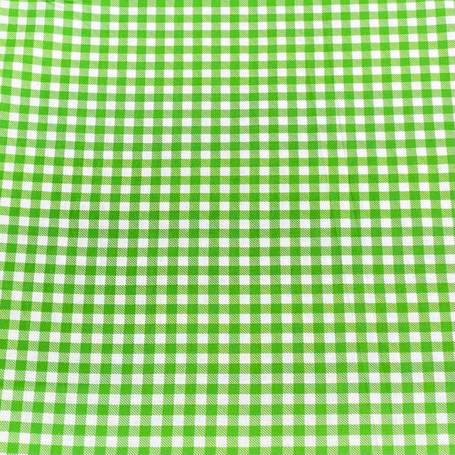 Pound A Metre Per Metre Per Metre Digitally Printed 100% Cotton- 45" Wide (Green Check)