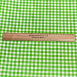 Pound A Metre Per Metre Per Metre Digitally Printed 100% Cotton- 45" Wide (Green Check)