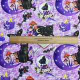 Pound A Metre Per Metre Per Metre Digitally Printed 100% Cotton- 45" Wide (Halloween Cat)