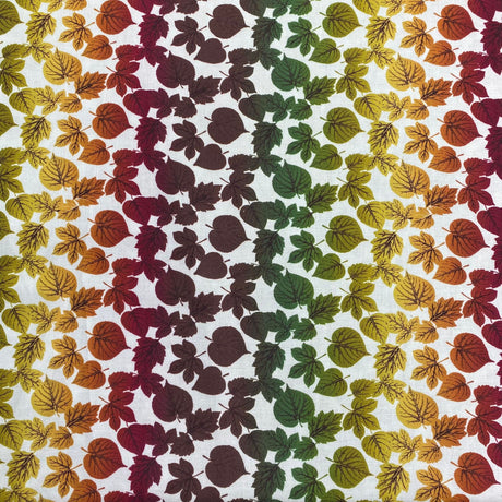 Pound A Metre Per Metre Per Metre Digitally Printed 100% Cotton- 45" Wide (Leaves)