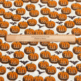 Pound A Metre Per Metre Per Metre Digitally Printed 100% Cotton- 45" Wide (Pumpkins)