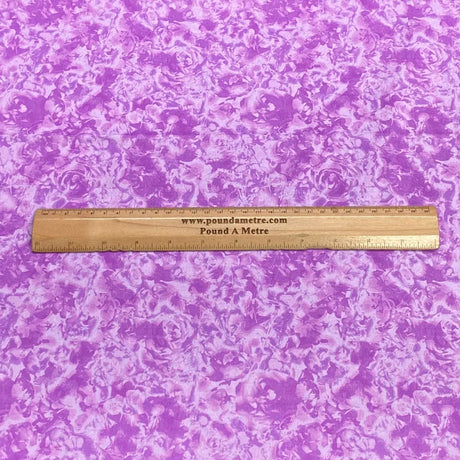 Pound A Metre Per Metre Per Metre Digitally Printed 100% Cotton- 45" Wide (Purple)