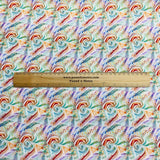 Pound A Metre Per Metre Per Metre Digitally Printed 100% Cotton- 45" Wide (Rose Swirl)