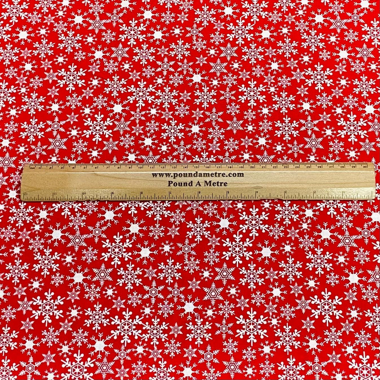 Pound A Metre Per Metre Per Metre Digitally Printed 100% Cotton- 45" Wide (Snow)