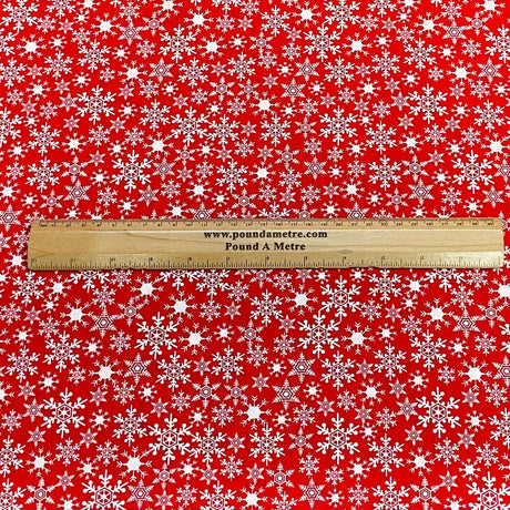 Pound A Metre Per Metre Per Metre Digitally Printed 100% Cotton- 45" Wide (Snow)